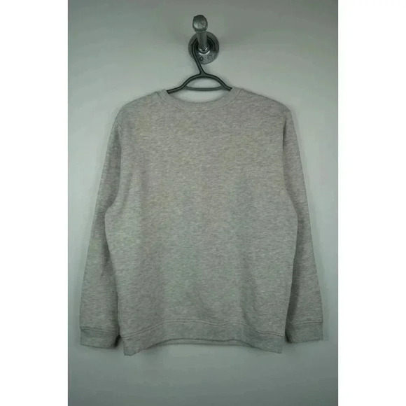 Vintage Sweater Gray 90s Floral Art Women's Medium #662 - Picture 2 of 7